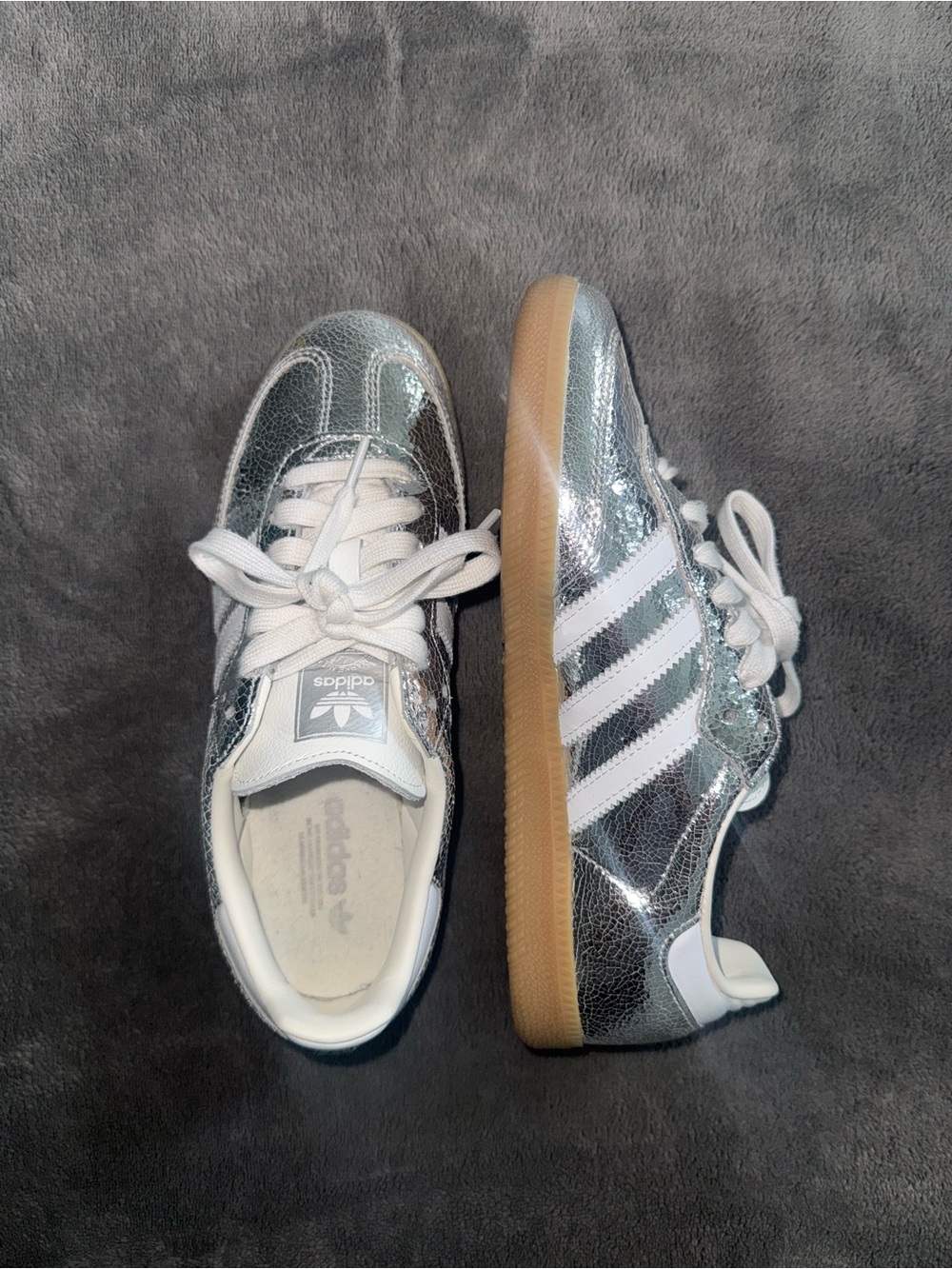 Adidas Samba Metallic Silver OG Shoes